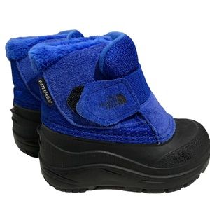 The north face blue toddler snow boots size 6